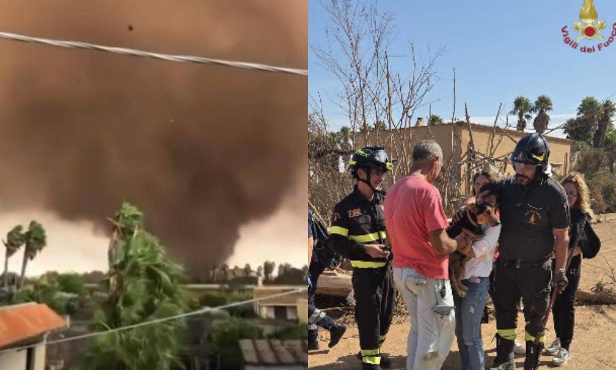 Tromba d'aria a Marsala, feriti 4 bambini e cane salvato dalle macerie: "Scenario di guerra"