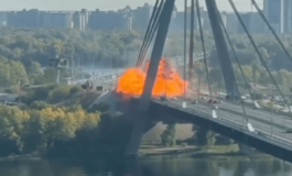 Ucraina colpito ponte a Kiev nel giorno della visita di Merz. Il cancelliere In futuro macchina guerra Russia contro di noi 265x160