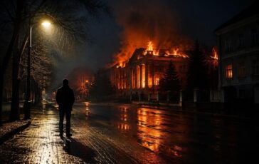 Attacco con droni in Ucraina: morti a Korotych e incendio a Kremenchuk