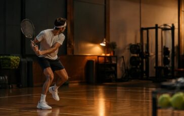 Biomeccanica del tennis: footwork, stop e core stabile