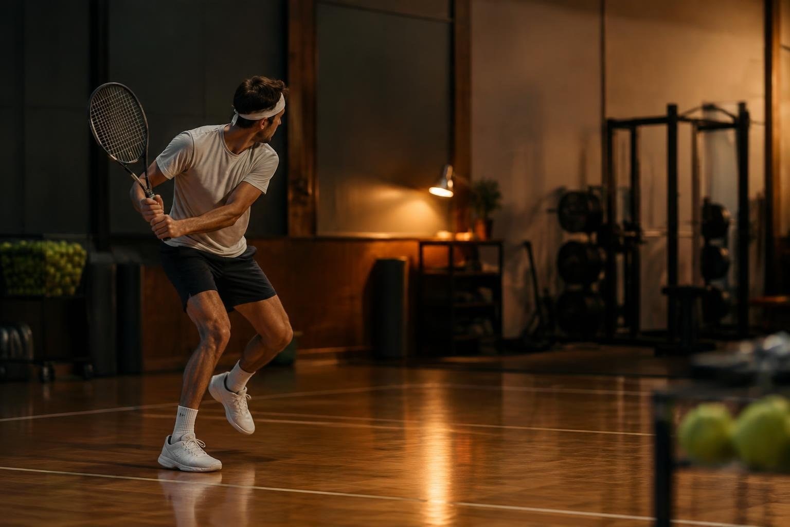 Biomeccanica del tennis: footwork, stop e core stabile