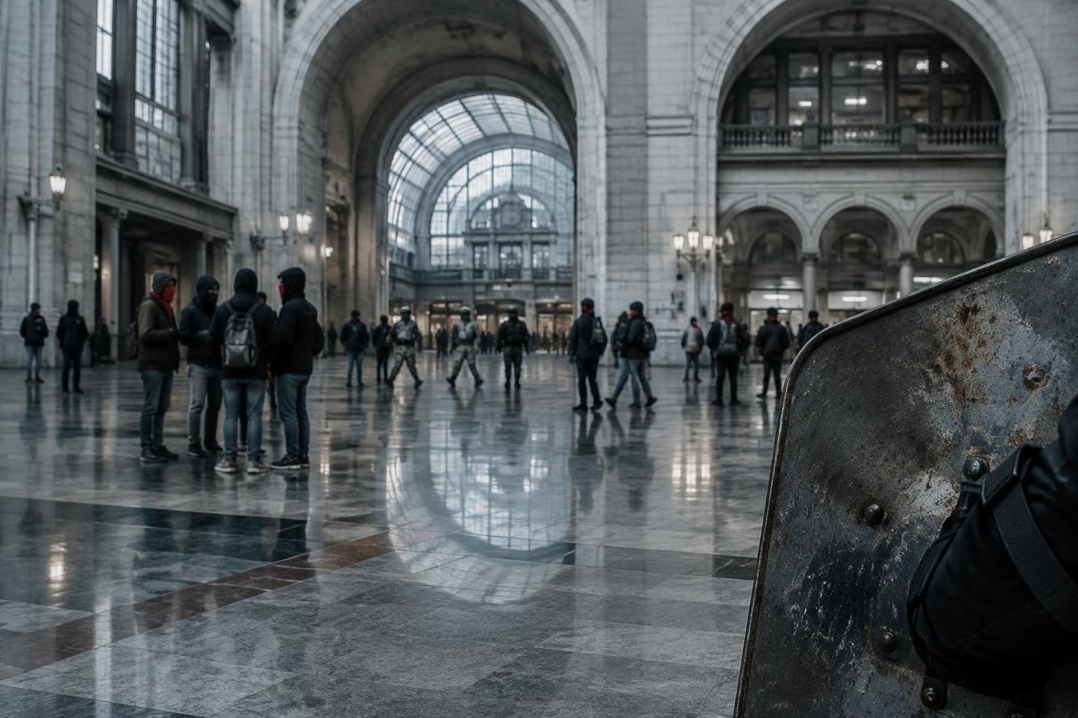 Bruxelles sotto pressione: scontri violenti alle porte della stazione