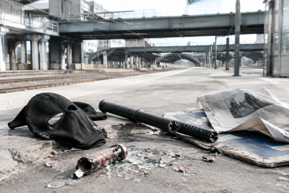 Bruxelles, violenza alla manifestazione: giovani mascherati affrontano gli agenti