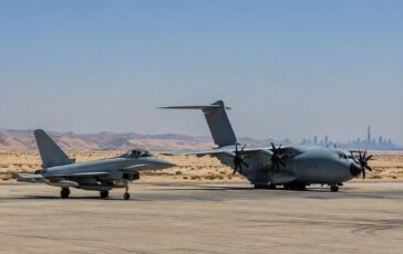 Caccia Typhoon e Atlas A400M giungono in Arabia Saudita