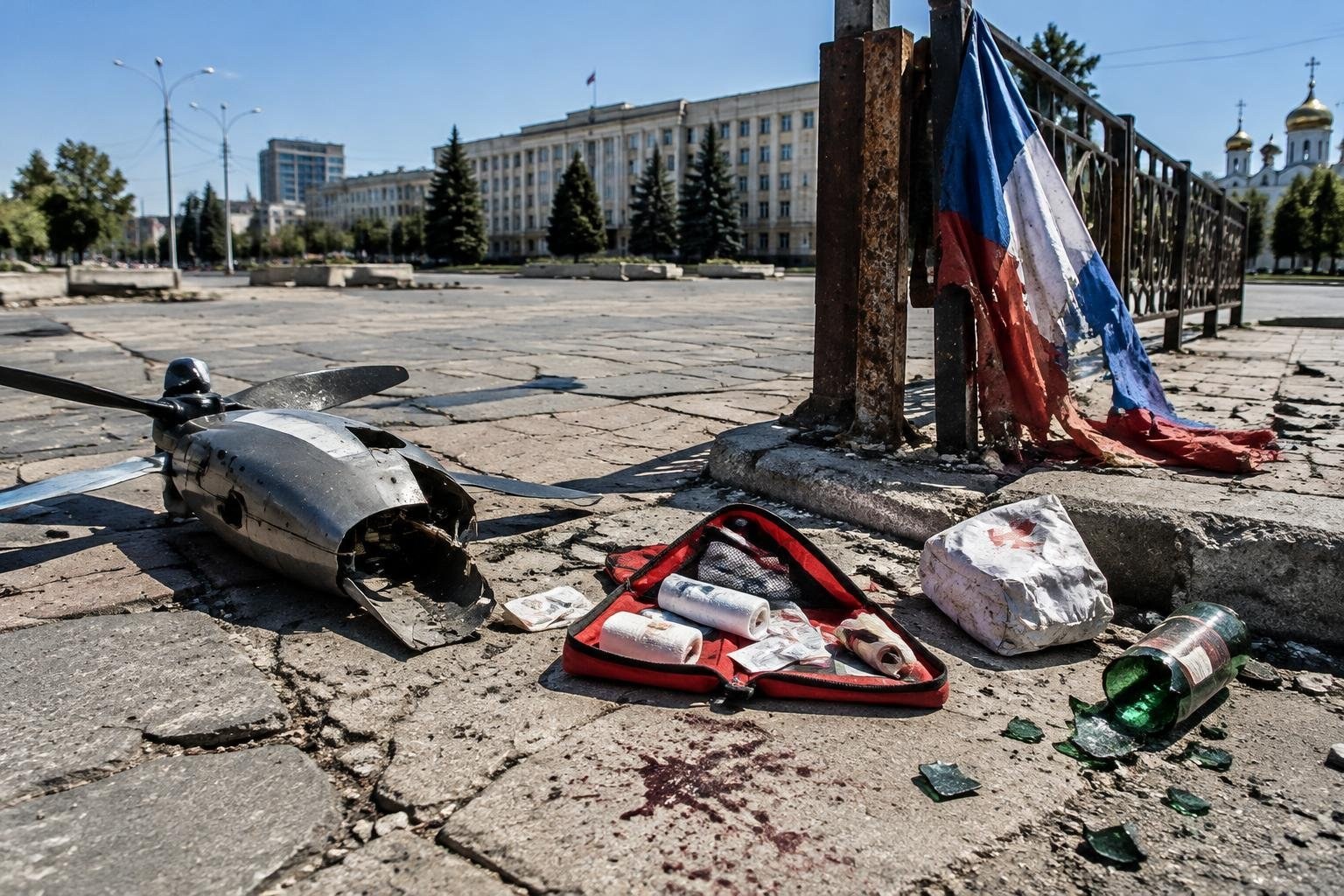 Droni colpiscono Belgorod: morti e feriti in una zona fronteggiante