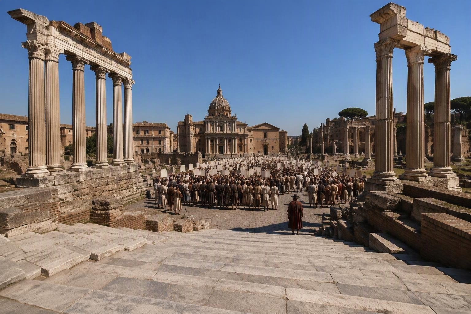 Gifuni e mille voci a Roma contro il disegno di legge antisemitismo