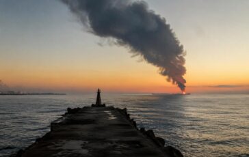 Grande fuoco in mare vicino Sochi: possibile attacco con drone