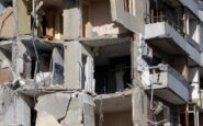 Edificio residenziale distrutto da un missile a Dnipro, Ucraina, gennaio 2023