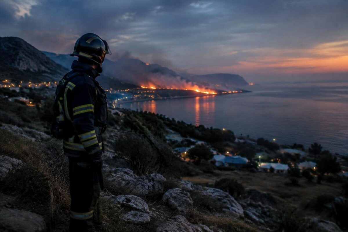 Incendio a Castellammare del Golfo: abitazioni evacuate e soccorsi