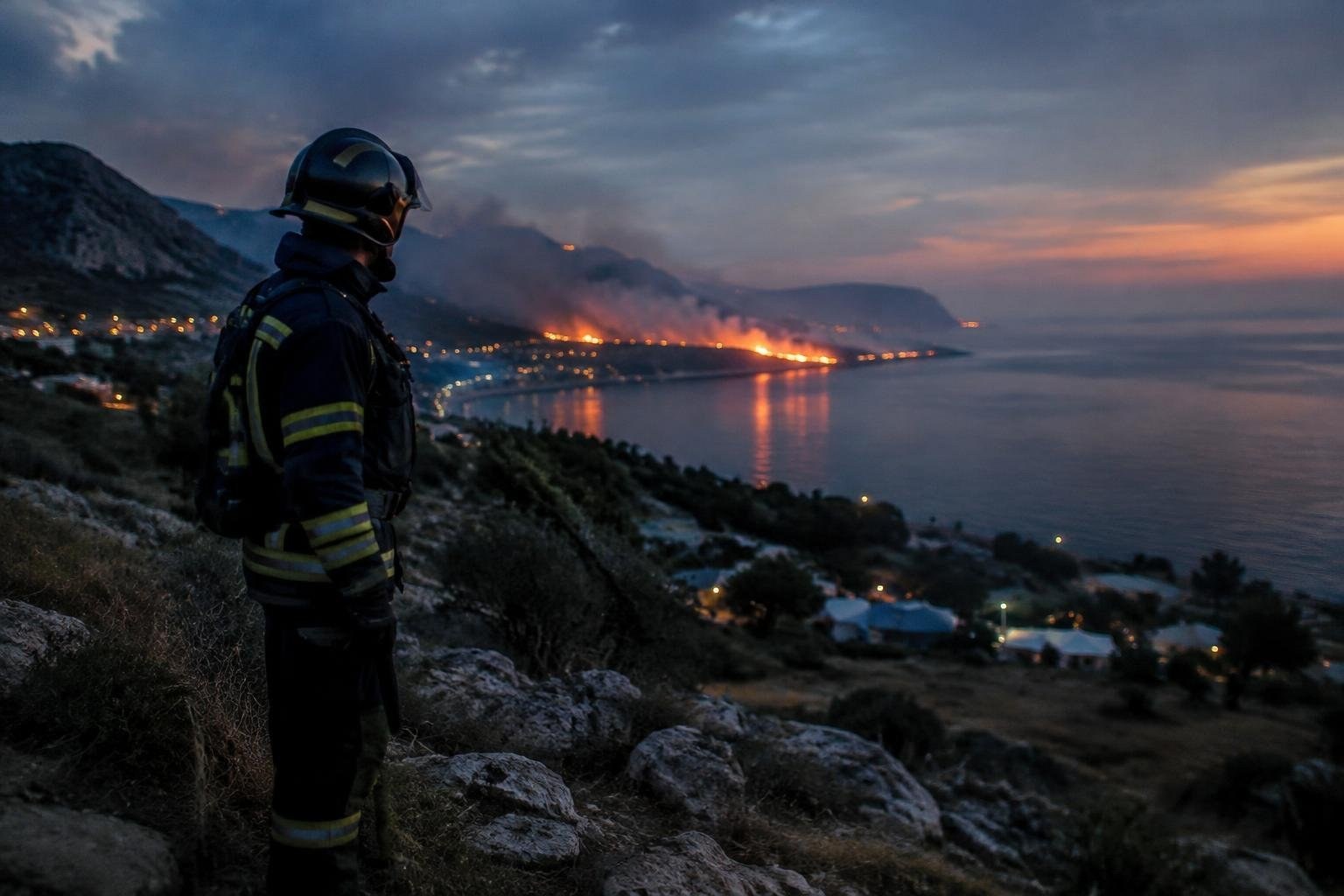 Incendio a Castellammare del Golfo: abitazioni evacuate e soccorsi