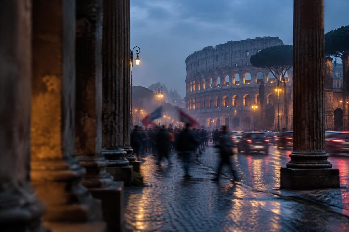 Manifestazioni e scontri durante lo sciopero generale in Italia