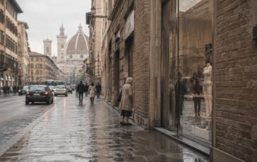 Porta trasparente causa frattura: donna risarcita a Firenze