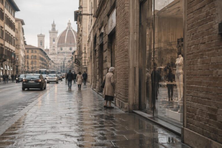 Porta trasparente causa frattura: donna risarcita a Firenze