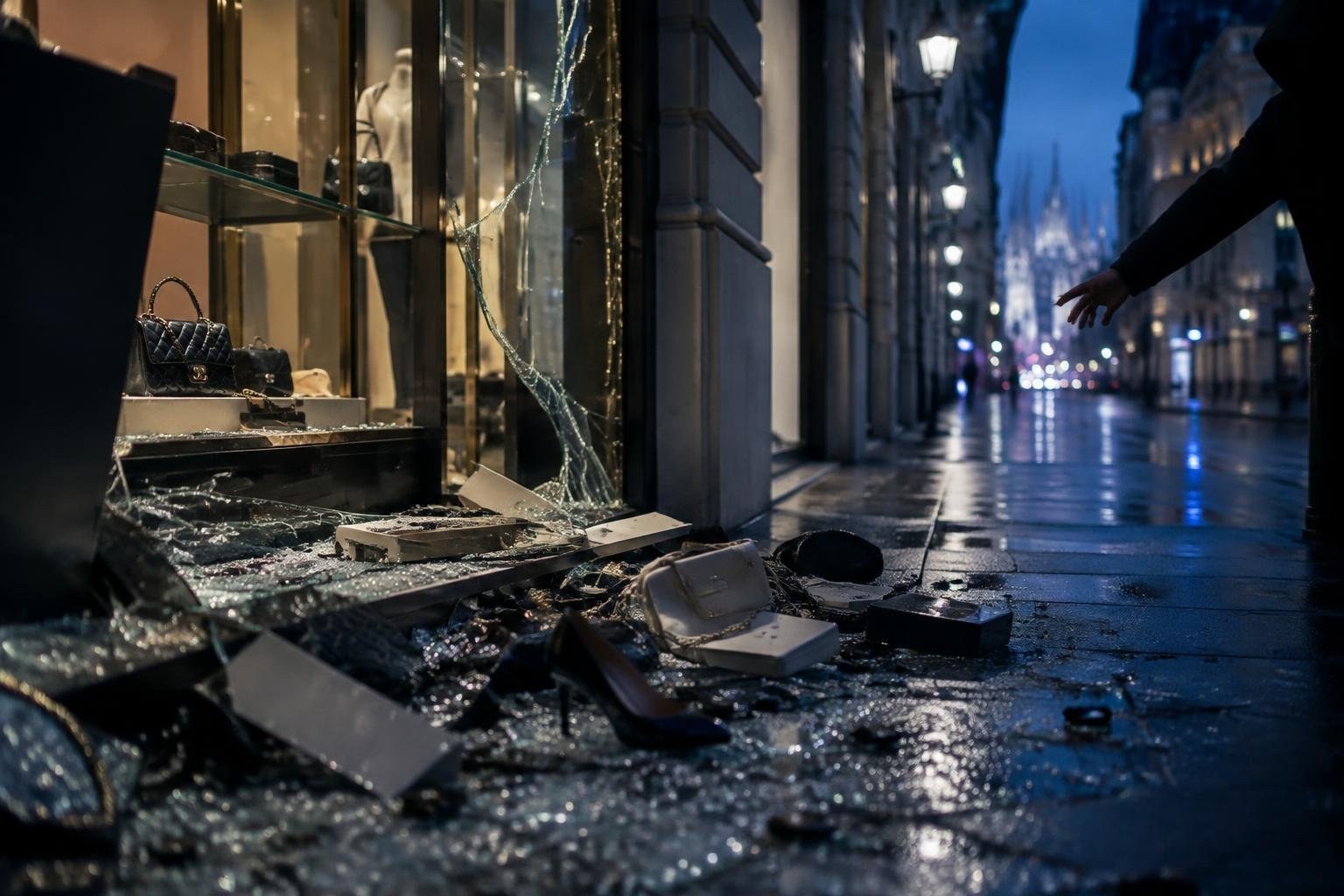 Rivolta giovanile devasta il centro di Milano, chiudendo le boutique
