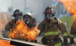 Incendio su una petroliera