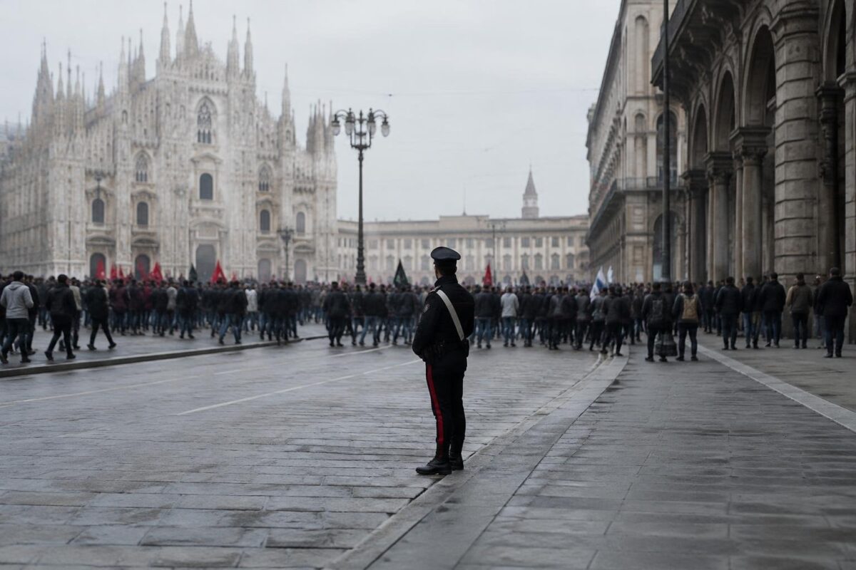 Scontri violenti il 17 ottobre a Milano, Bologna e Torino