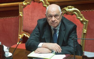 Carlo Nordio durante un Question Time al Senato il 16/02/2023.