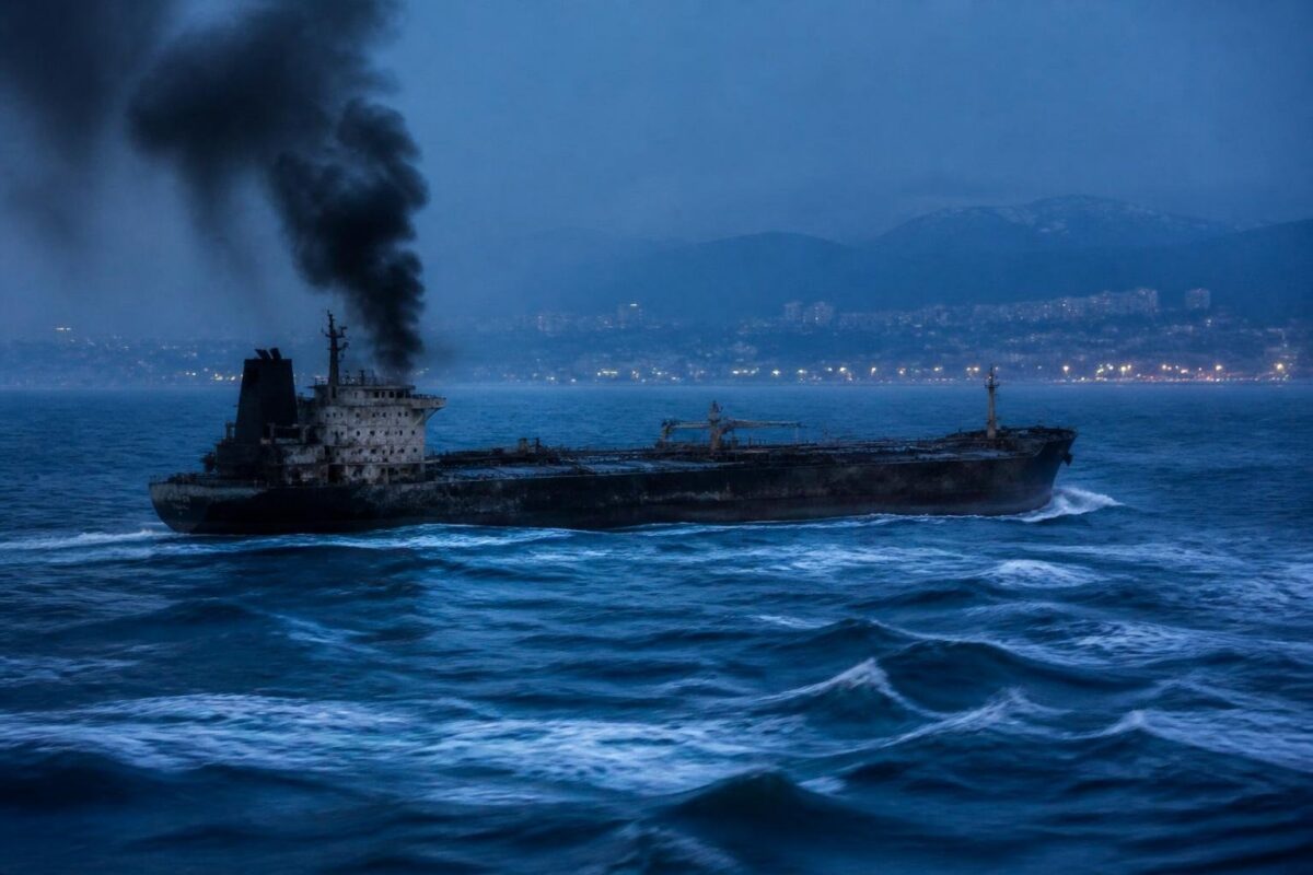 Tanker colpito da drone: fumo nero su Sochi e divieto di balneazione