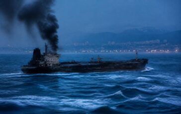 Tanker colpito da drone: fumo nero su Sochi e divieto di balneazione