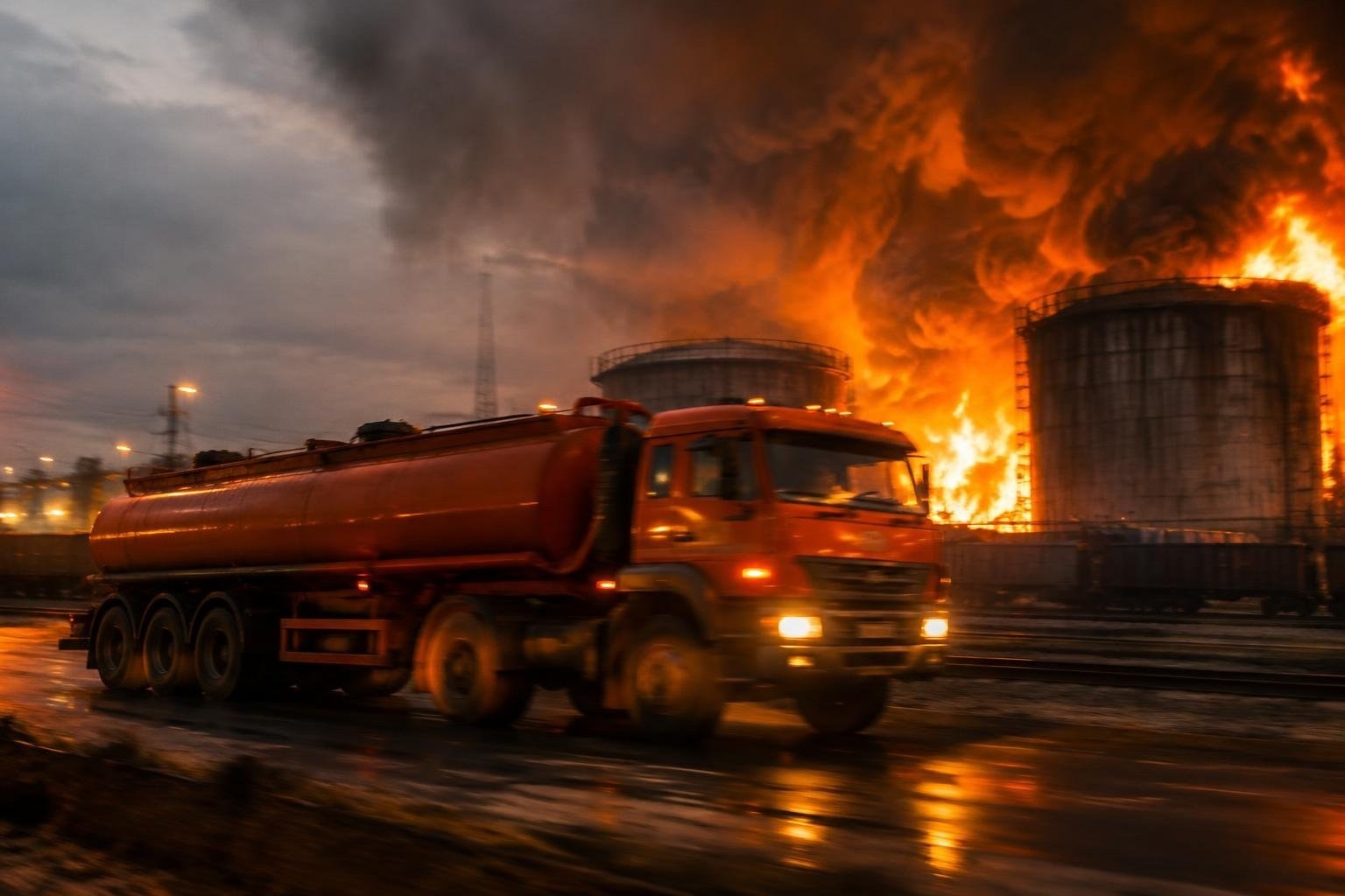 Terminale di Rostov-on-Don in fiamme, incendio al terzo giorno