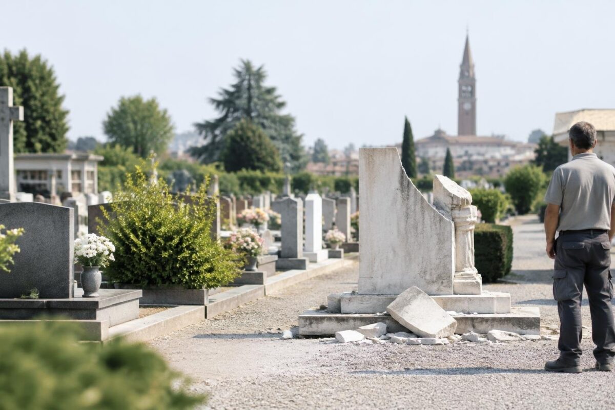 Tre atti di danneggiamento sulla lapide del ex sindaco di Treviglio