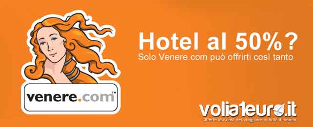 Sconti Hotel del 50% su Venere