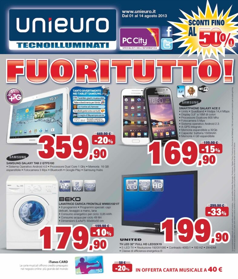 Quando Unieuro fa partire i saldi gennaio 2015
