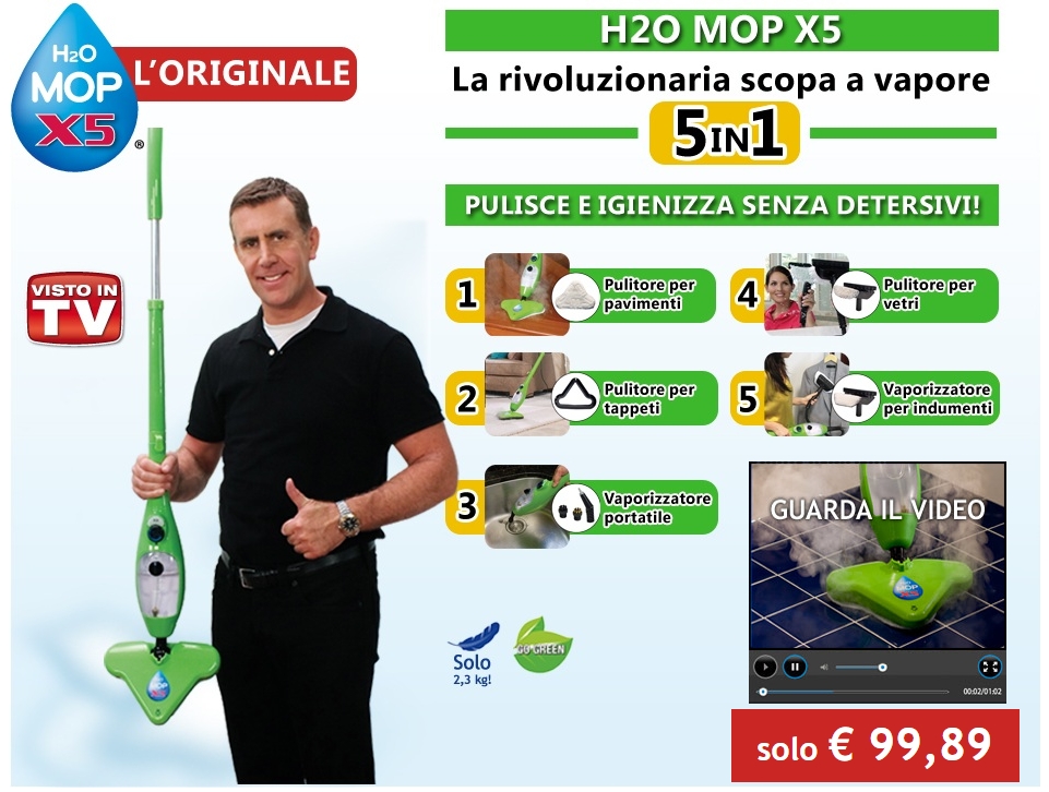 Prezzi Scopa H2o MediaShopping