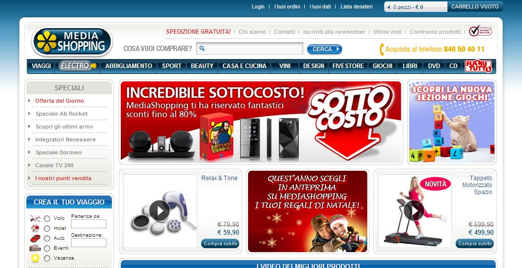 Come pagare su Media Shopping