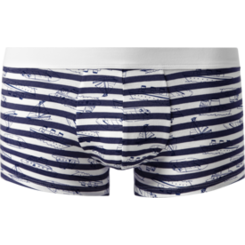 Boxer Rigato con Stampa Barche