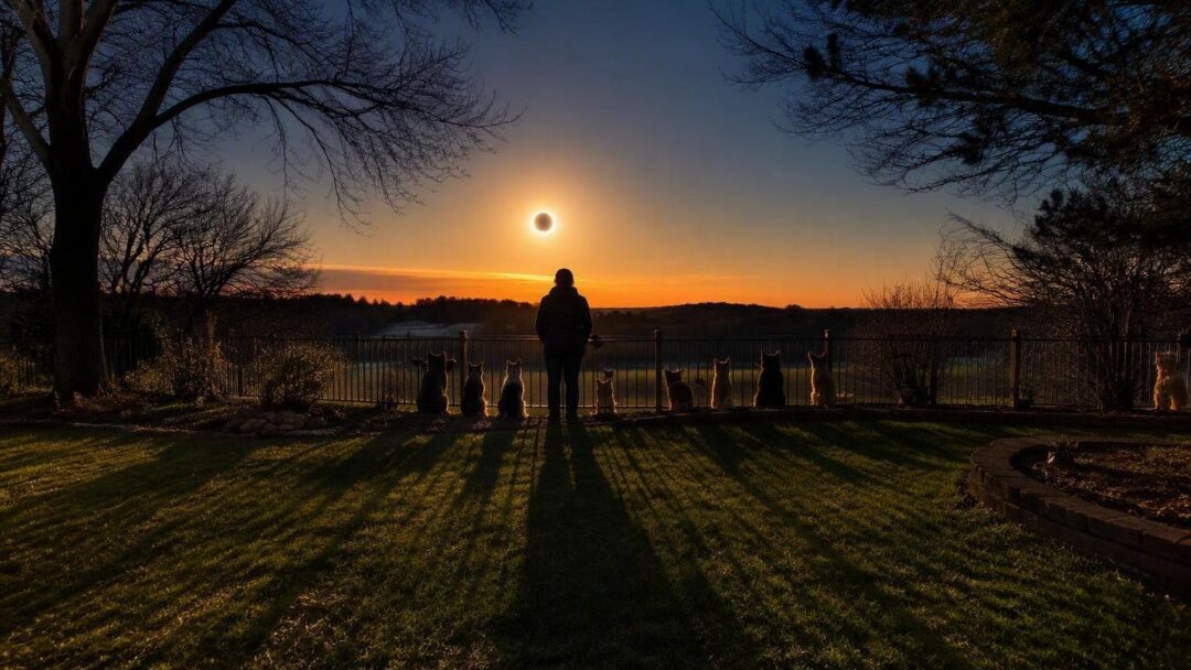 Consigli per gestire l'eclissi solare del 12 agosto 2026 con cani e gatti