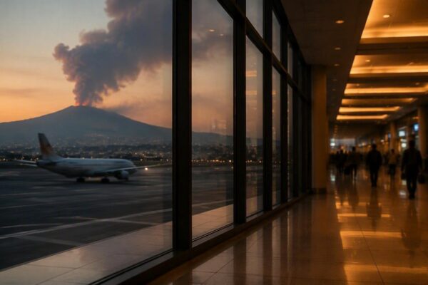 Voli cancellati a Catania: l'eruzione dell'Etna paralizza il traffico aereo