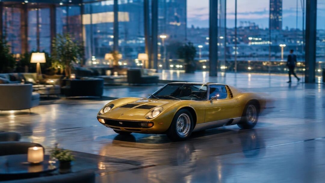Lamborghini Miura S e Business Lounge di AutoScout24 a Bologna