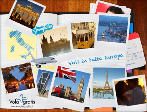 Coupon sconti per volo andata e ritorno in Europa