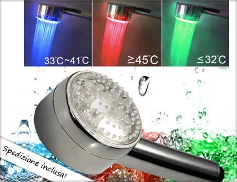 Sconti on line per soffione doccia colorato