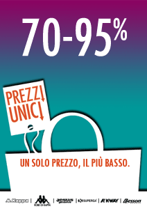 Sconti fino al 95% robe di kappa, superga, k-way