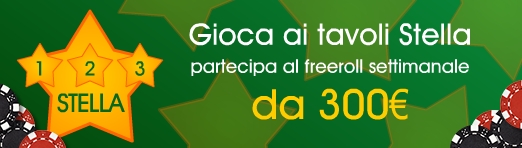 Promozione poker “1, 2, 3 ..Stella” di Sisal