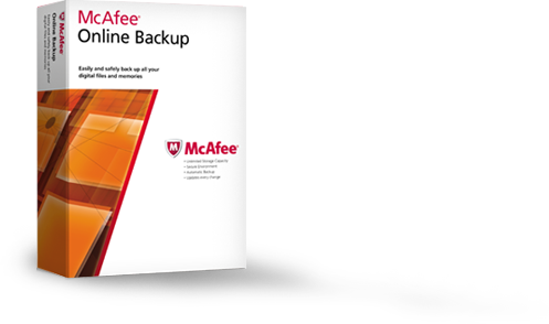 MacAfee Online Backup per i file da conservare
