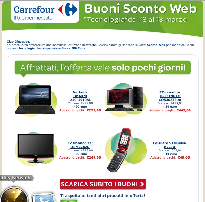Buoni Sconto Carrefour: 200 Euro Gratis