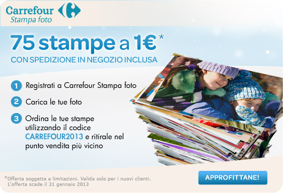Offerta stampa foto Carrefour