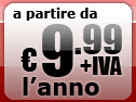 Web hosting a partire da 9,99€/anno