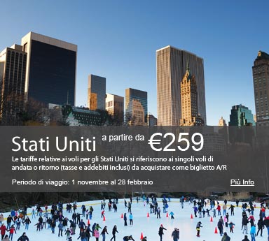 Tariffe scontate sui voli Italia-Stati Uniti con Aer Lingus