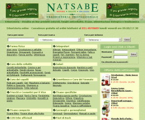 Erboristeria prodotti online con Natsabe