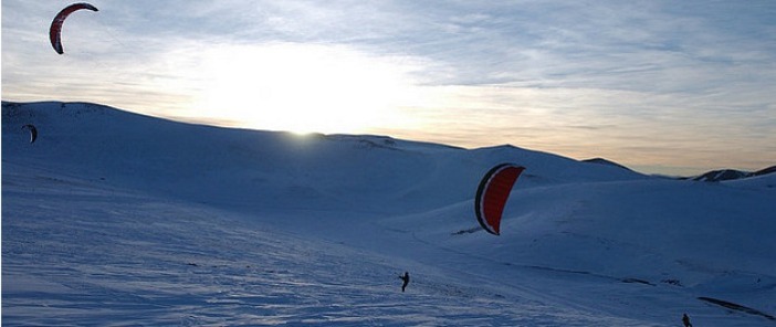 Coupon sconto per snowkite sul Gran Sasso