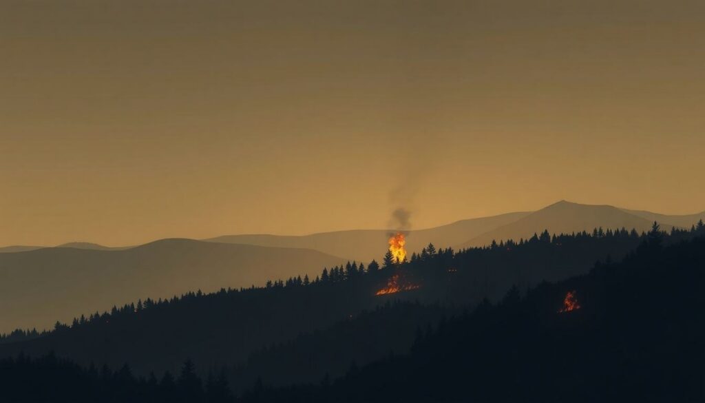 Incendio boschivo rilevato a 57 km da Palermo