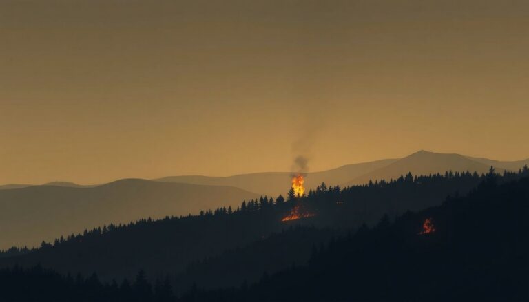Incendio boschivo rilevato a 57 km da Palermo