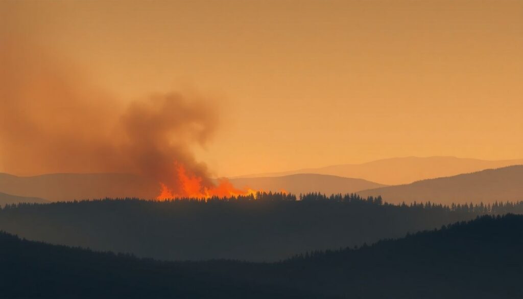 Incendio boschivo rilevato a 52 km da Palermo
