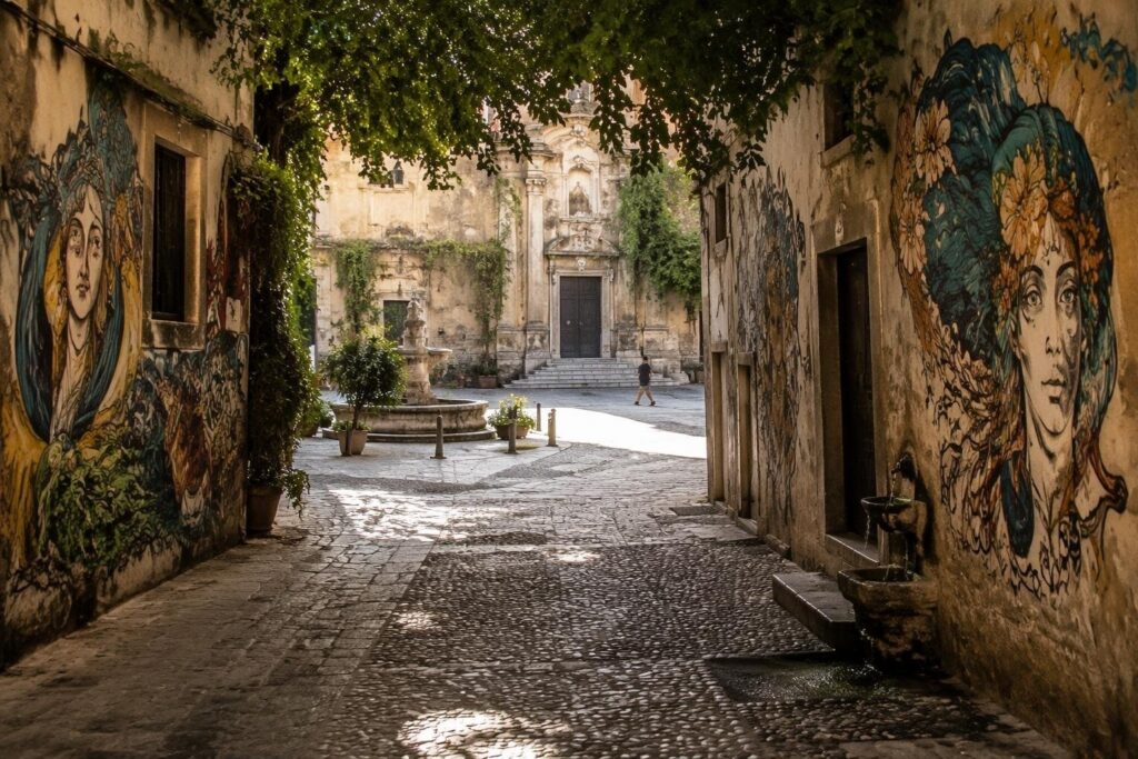 Itinerari a piedi a Palermo tra arte pubblica e benessere