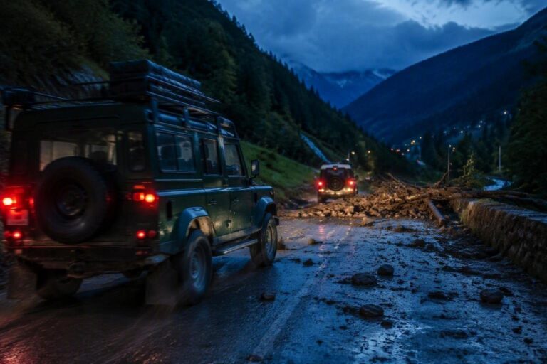 Emergenza in Valle Aurina: colata di fango e detriti blocca la strada