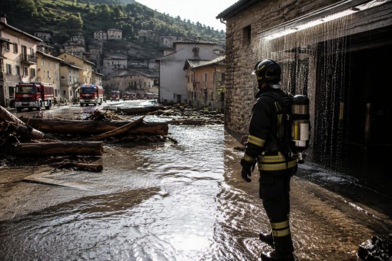 Allerta gialla su 12 regioni: piogge torrenziali e vigili al lavoro